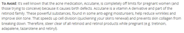 Skincare during pregnancy